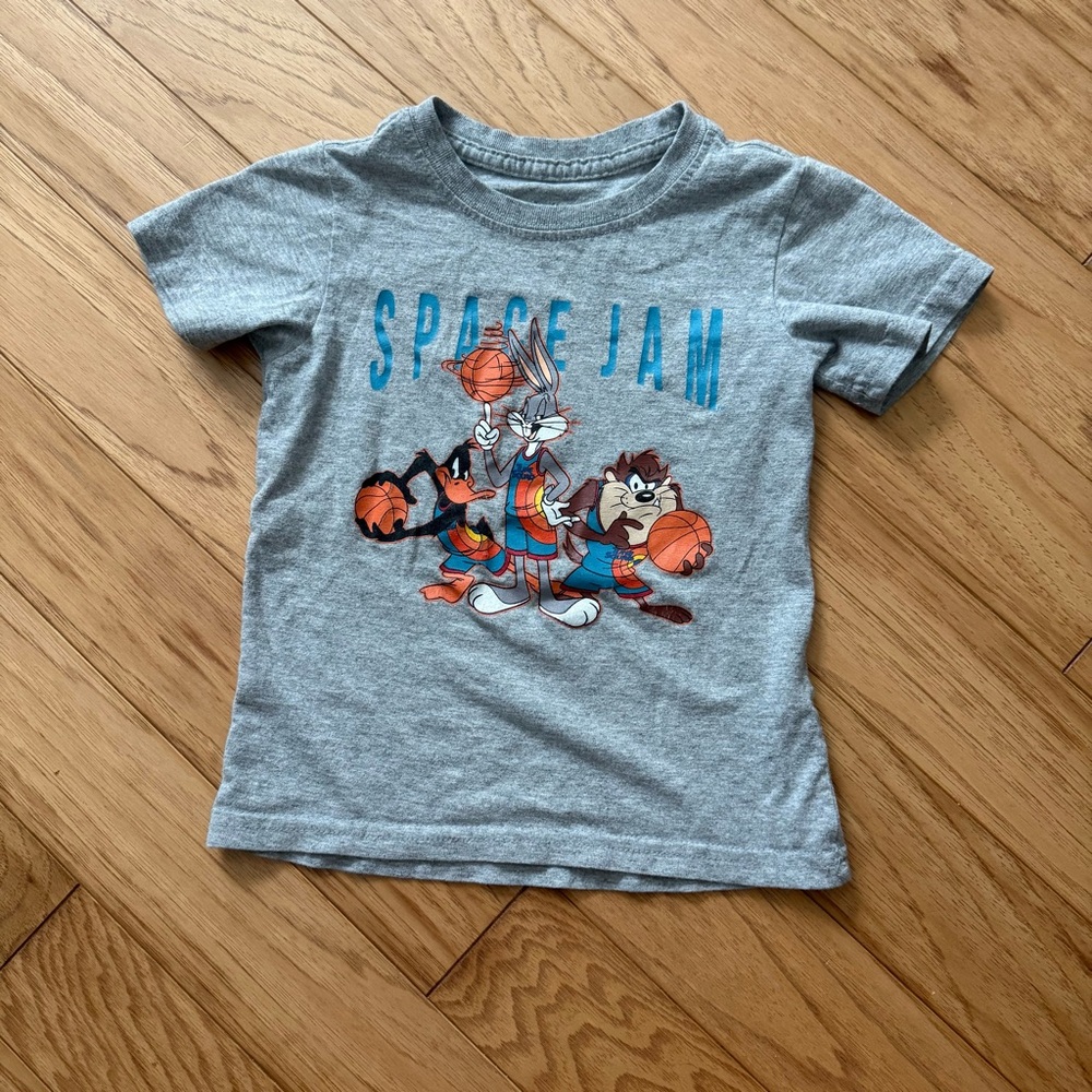 Space Jam Looney Tunes Gray T-Shirt